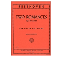 Two Romances, Opus 40 & 50 for Violin and Piano - Beethoven