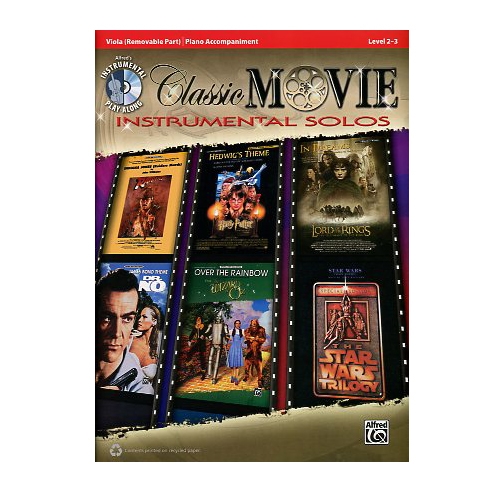 Classic Movie Viola Solo with Piano Accompaniment and CD