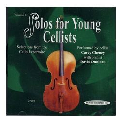 Solos for Young Cellists, Volume 8 CD - Carey Cheney