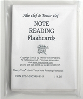 Alto and Tenor Clef Note Reading Flashcards