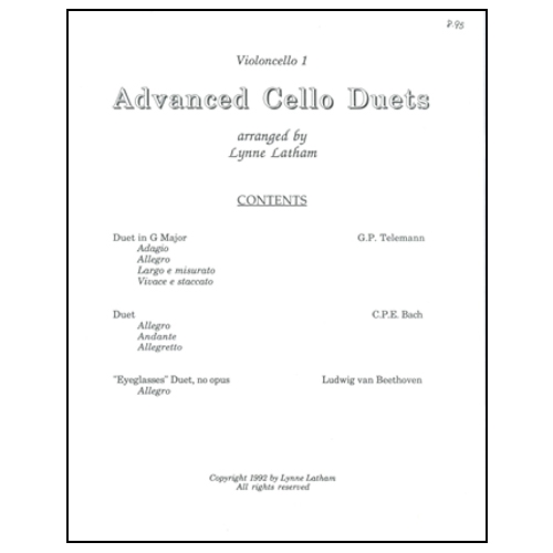 Advanced Cello Duets - Latham
