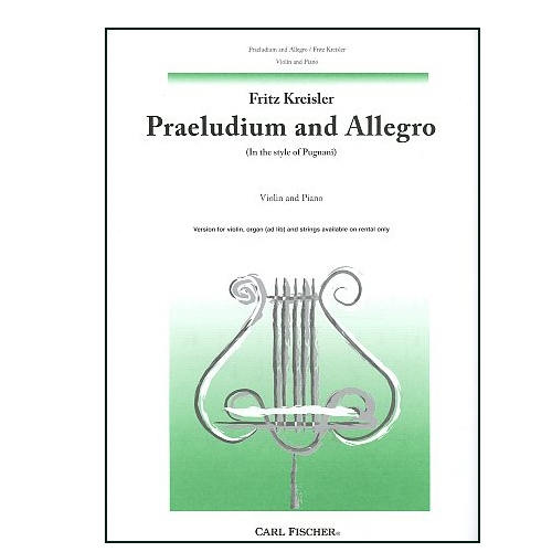 Praeludium and Allegro for Violin and Piano - Kreisler