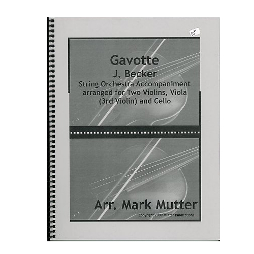 Gavotte - J Becker / Mutter