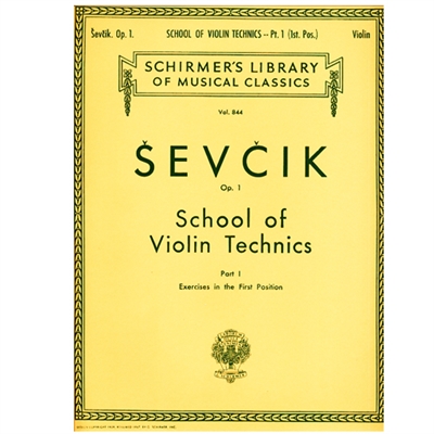 School of Violin Technics, Opus 1, Part 1 - Sevcik