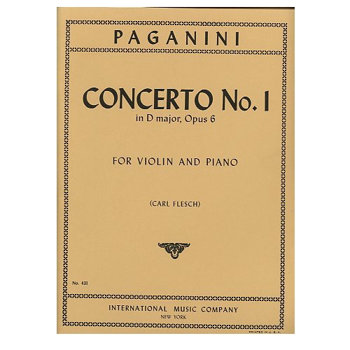 Concerto No. 1 in D Major, Op. 6 for violin and piano - Paganini