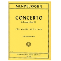 Concerto in E minor, Opus 64 - Felix Mendelssohn