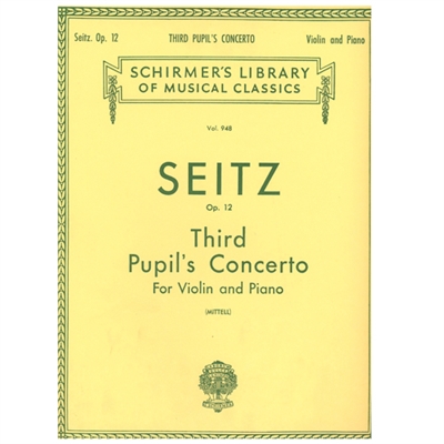 Seitz OP. 12 Third Pupil's Concerto for Violin and Piano