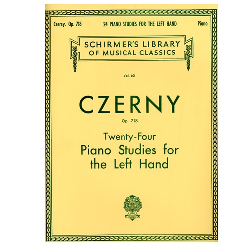 24 Piano Studies for the Left Hand,  Op. 718 - by Carl Czerny