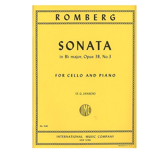 Romberg Sonata in B flat Major, Opus 38, No 3