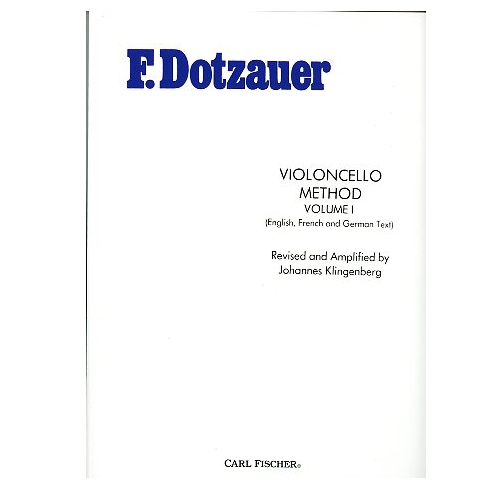 Violoncello Method Volume 1 - F. Dotzauer