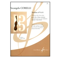Corelli Sonates No 4 and 6 for viola and Bass