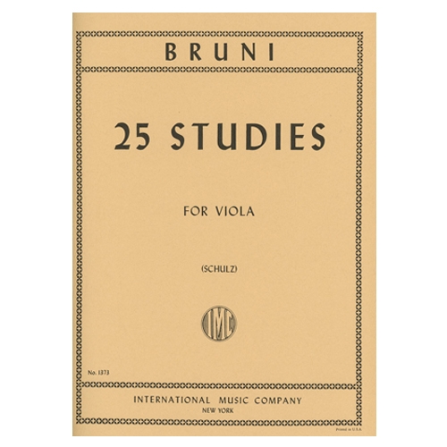 25 Studies for Viola - Bruni