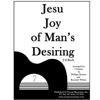 Jesu Joy of Man's Desiring for 7 Guitars
