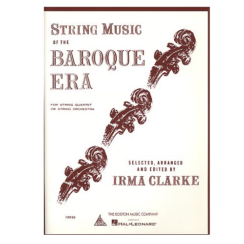 String Music of the Baroque Era for String Quartet - Irma Clarke