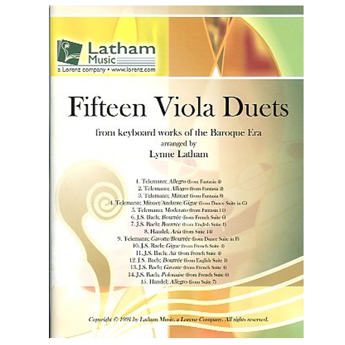 Fifteen Viola Duets - Lynne Latham