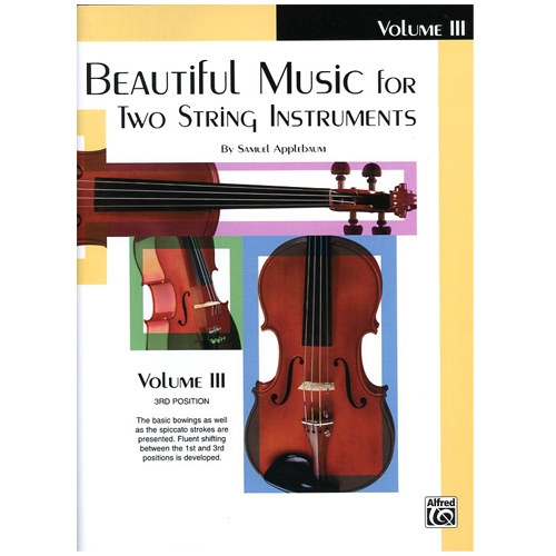 Beautiful Music for Two String Instruments, CELLO Volume 3 - Samuel Applebaum