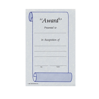 Blank Award Certificates