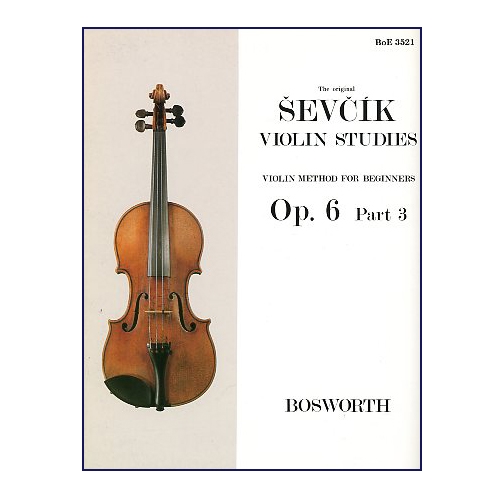 Man gravity Birthplace The original Sevcik Violin Studies, Op. 6 Part 3