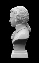 Alabaster Mozart Statuette 4 1/2" Tall