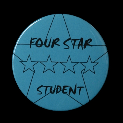 Four Star Student Button