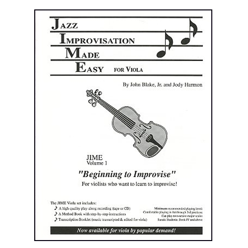 Jazz Improvisation Made Easy for Viola with Cassette - Harmon