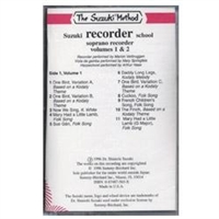 Suzuki Soprano Recorder Book 1 & 2 Cassette