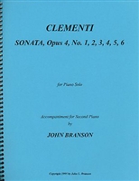 Clementi Sonata, Opus 4, 2nd Piano