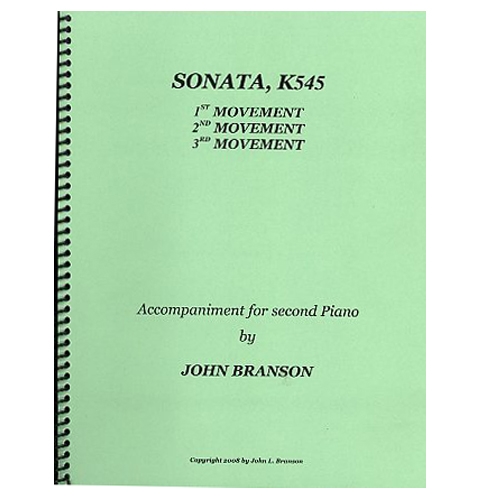 Mozart Sonata, K545 2nd Piano Part