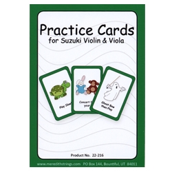 Practice Cards for Suzuki Violin & Viola