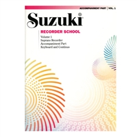 Suzuki Recorder School: Volume 1: Piano Accompaniment for Soprano Recorder
