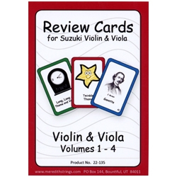 Review Cards for Suzuki Violin & Viola (Vols 1 - 4)