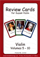 Reivew Cards for Suzuki Violin volume 5-10