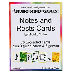 Notes and Rests Cards- Music Mind Games