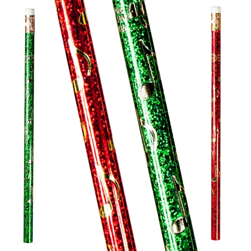 Festive Glitter Note Pencils (2 each)