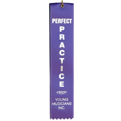 Perfect Practice Ribbon- Purple