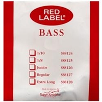 Super Sensitive Red Label Bass D String, Nickel/Steel
