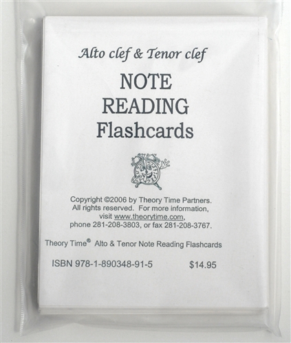 Alto and Tenor Clef Note Reading Flashcards
