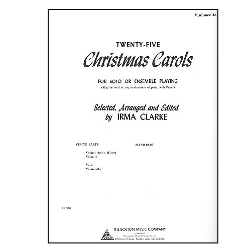 Twenty-Five Christmas Carols - Clarke  cello part